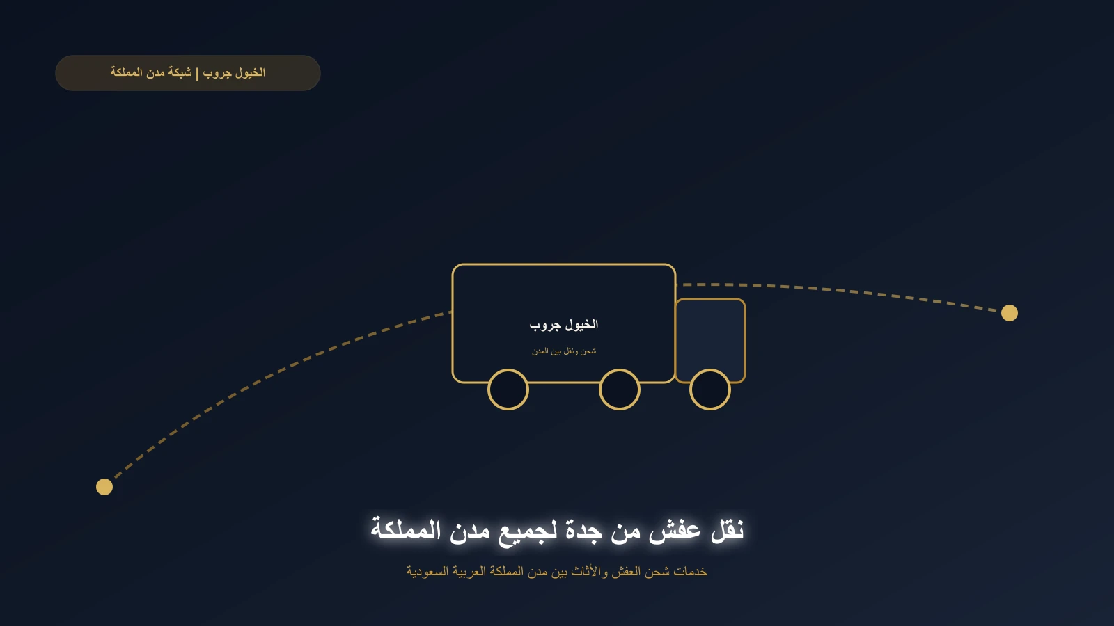 خريطة رمزية لمسارات نقل العفش بين جدة وكافة مدن المملكة